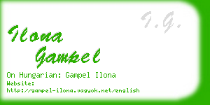 ilona gampel business card